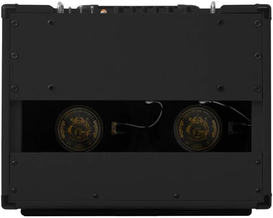 Orange Rocker 32 30W 2x10 Tube Guitar Combo Amplifier, Black Bundle w/Pig Hog “Black Woven” Instrument Cable, 12-Pack Guitar Picks & Liquid Audio Polishing Cloth