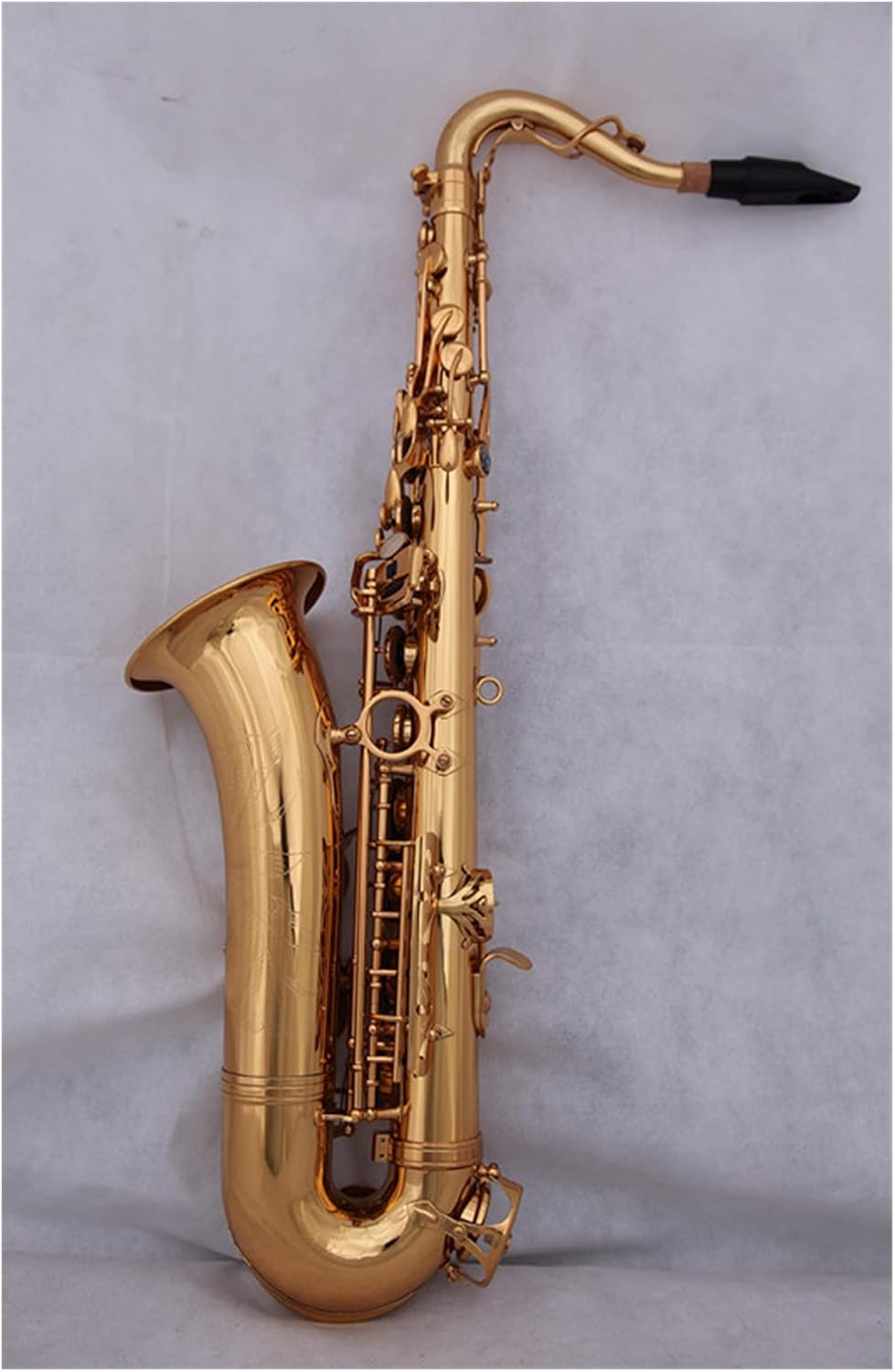 Professional Saxophone C Melody Saxophone Woodwind Sax Gold Lacquer with Case and Mouthpiece Brass Sax Beginners Kit