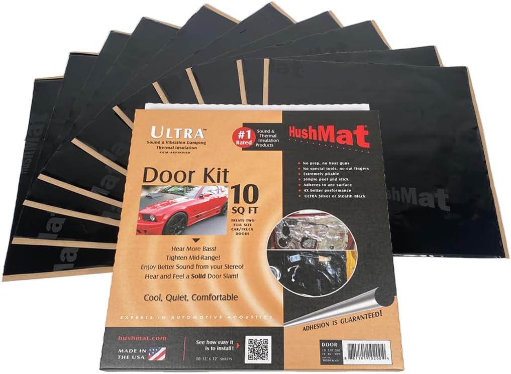 HushMat 10201 Door Kit - 10 Sheets of 12
