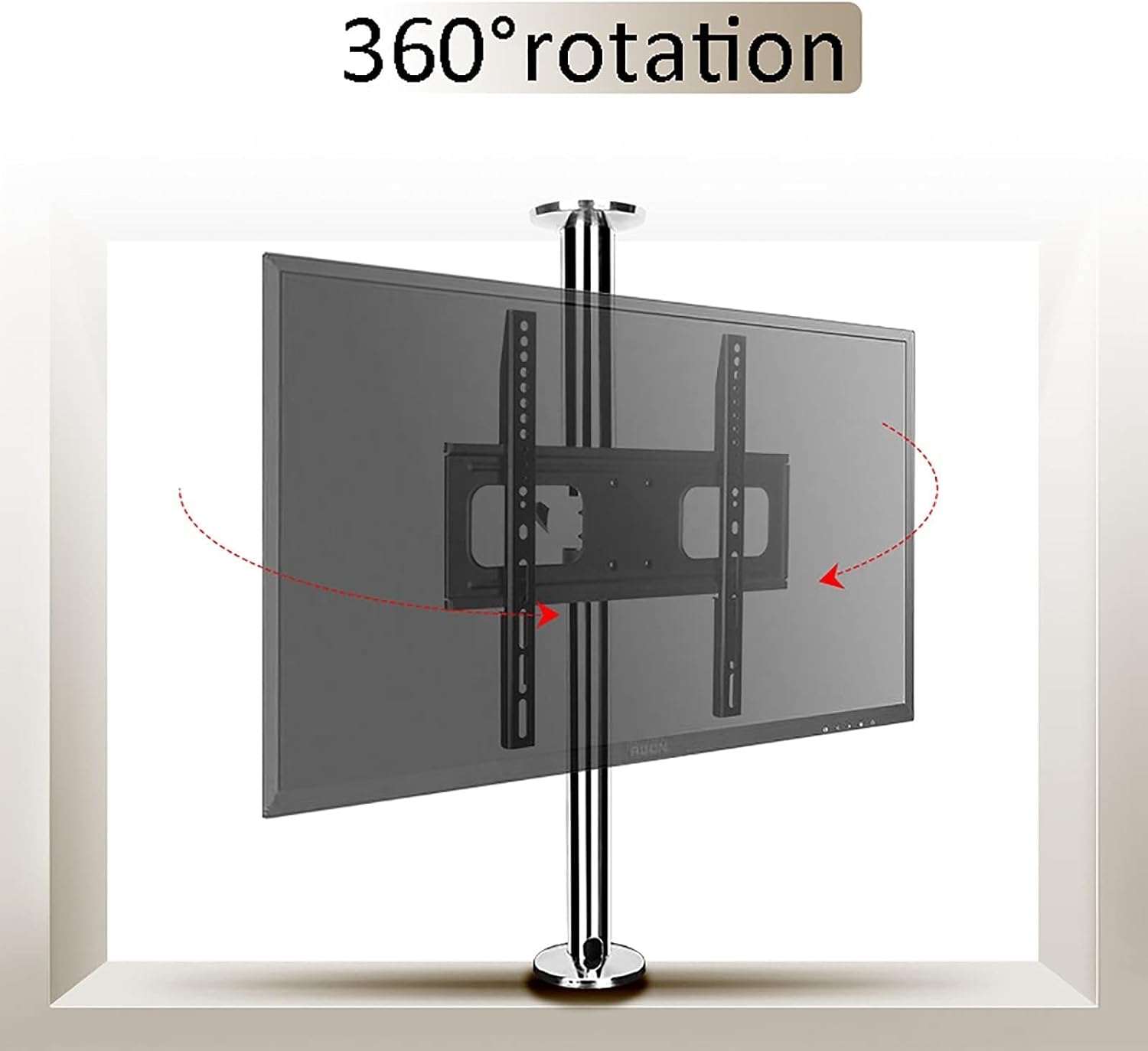 Corner TV Wall Mount, 360 Swivel Screen, Floor Stand, Partition Wall Rotating Shelf TV Stand, Fits 32-55 Inch LCD TV, Maximum Load 45kg