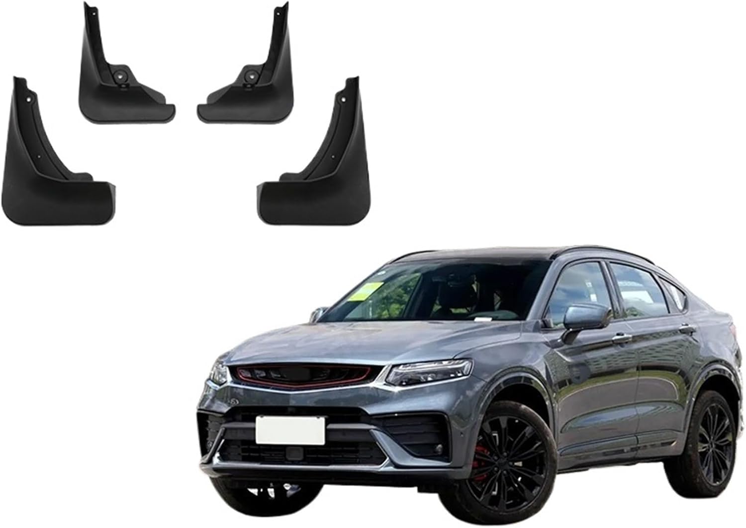 Compatible with Geely Tugella 2020 2021 2022 Mudguard Mud Flaps Guard Splash Flap Fender Car Accessories(High)