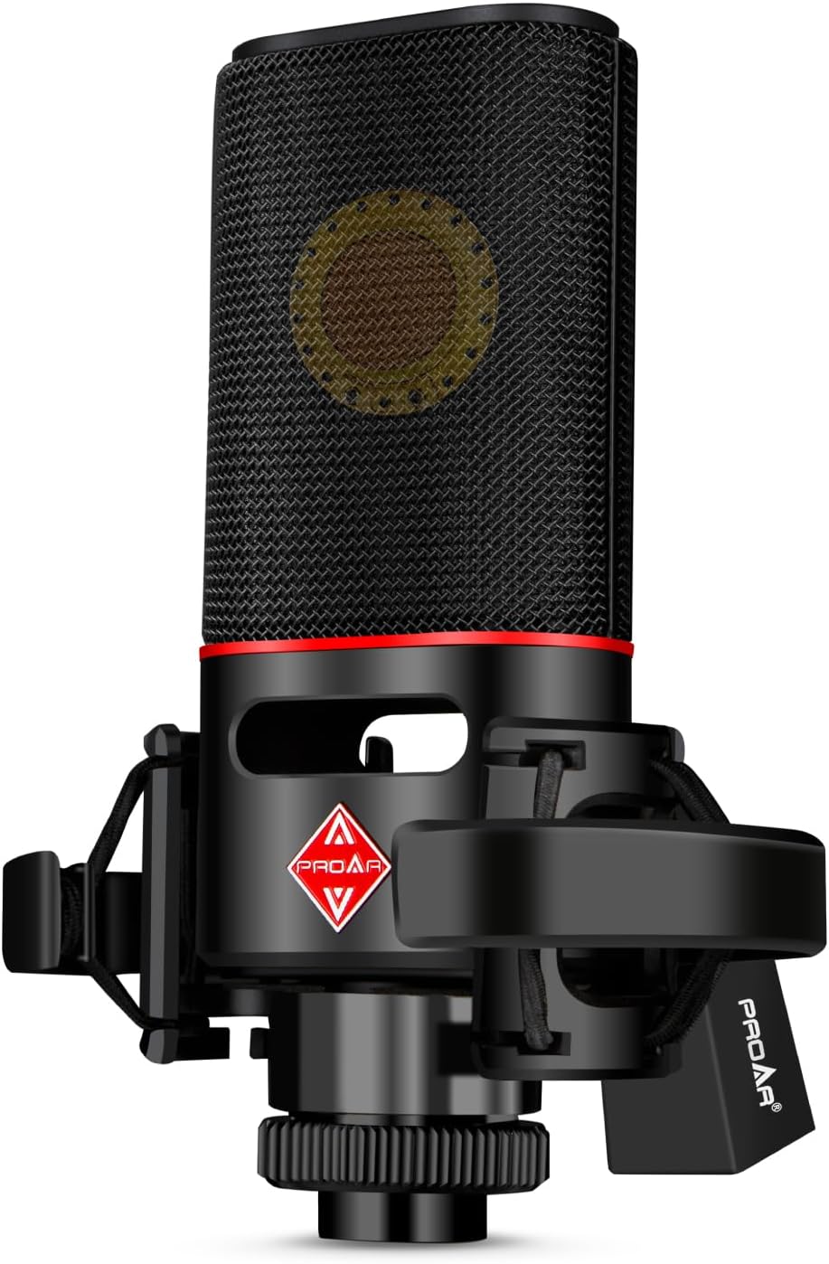 XLR Microphone Cardioid Condenser Microphone XLR with 25mm Large Diaphragm for Computer PC Metal Professional Studio Mic for Recording Podcasting Streaming Gaming ASMR Voice Over Vocals