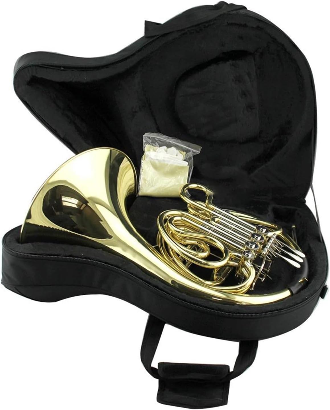 4 Key French Horn Gold Lacquer 4 Key Double Row French Horn Brass Instrument