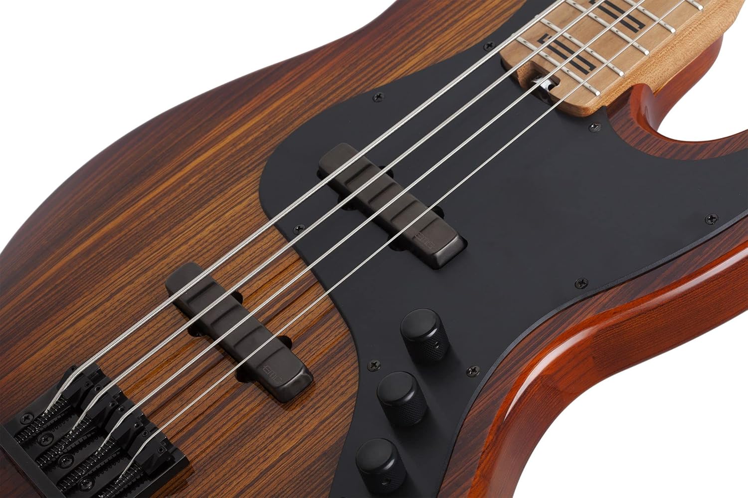 Schecter J-4 Exotic Bass Guitar, Faded Vintage Sunburst