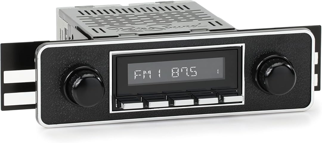 RetroRadio Compatible with 1962-80 MG MGB Features Include Bluetooth, AUX, AM/FM LABC-M1-502-36P-96PMG