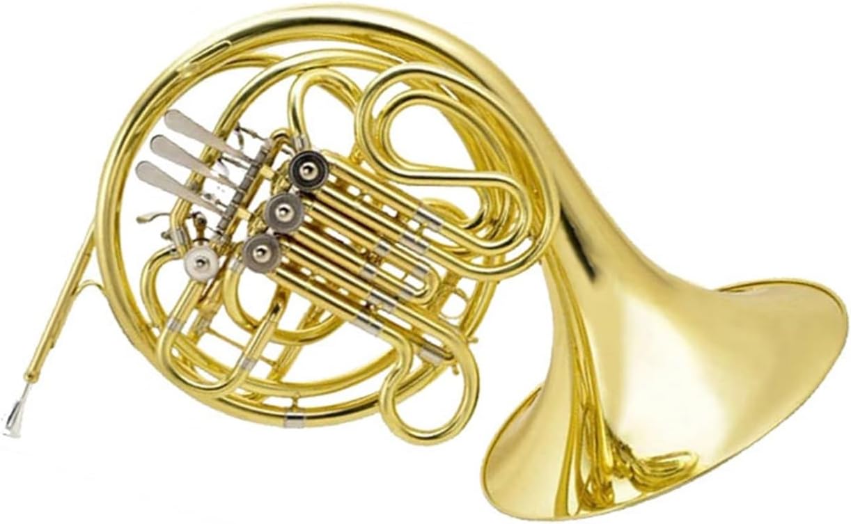 4 Key French Horn Professional Performance Practice Four Key Single Row Double French Horn B Flat Instrument(Double row)