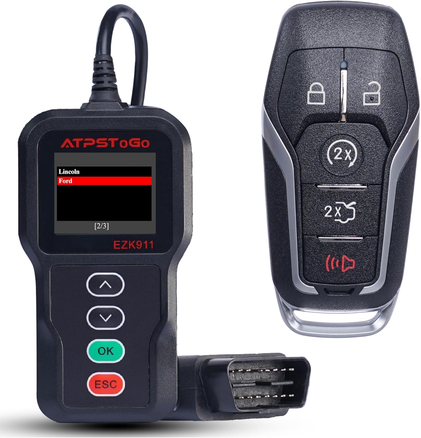 DIY Key Fob Replacement Fits for Ford Edge Explorer Fusion Titanium Mustang Lincoln MKZ MKC MKX 2015-2017 Keyless Entry Remote Control Replace Kit (M3N-A2C31243300, 164-R7989)