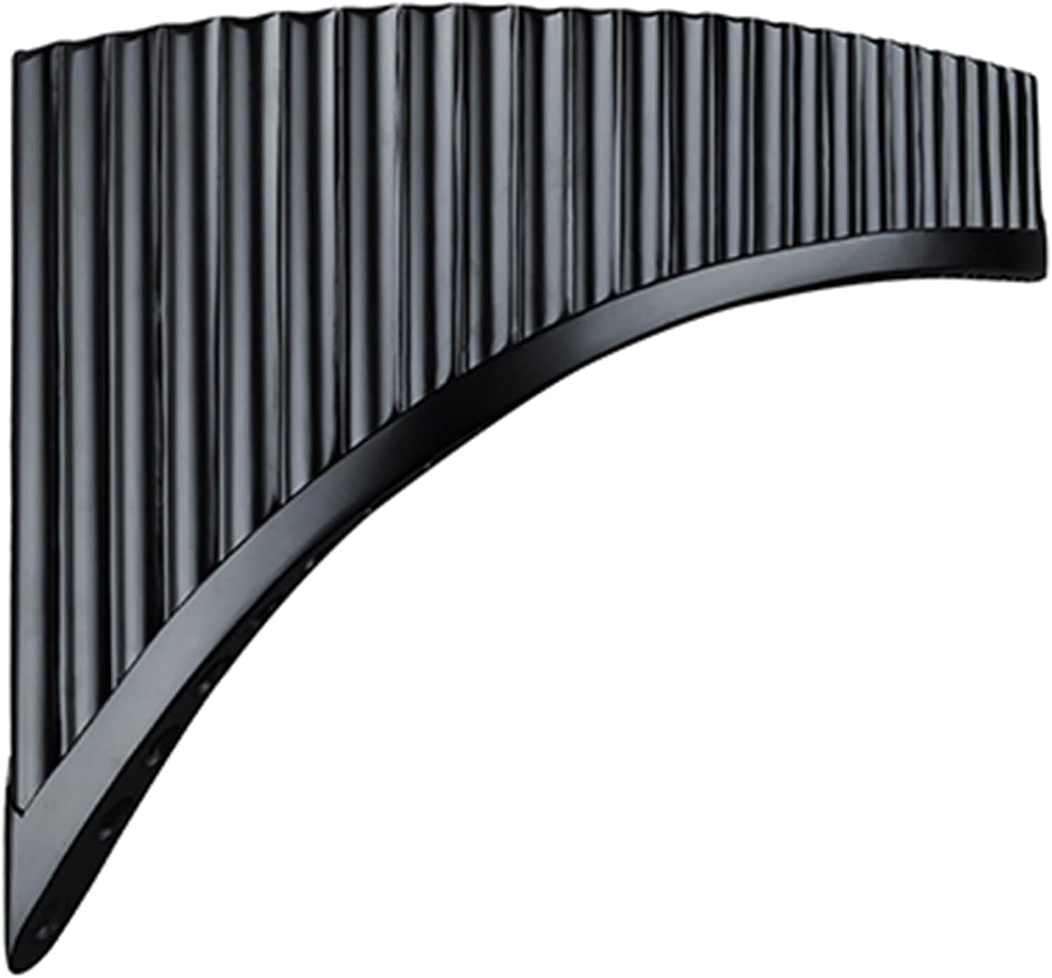 KESHUO Panpipes G Key 25 Pipes Black Pan Flute Woodwind Instrument Handmade Pan Pipe Panpipes (Color : 25C Right Hand)