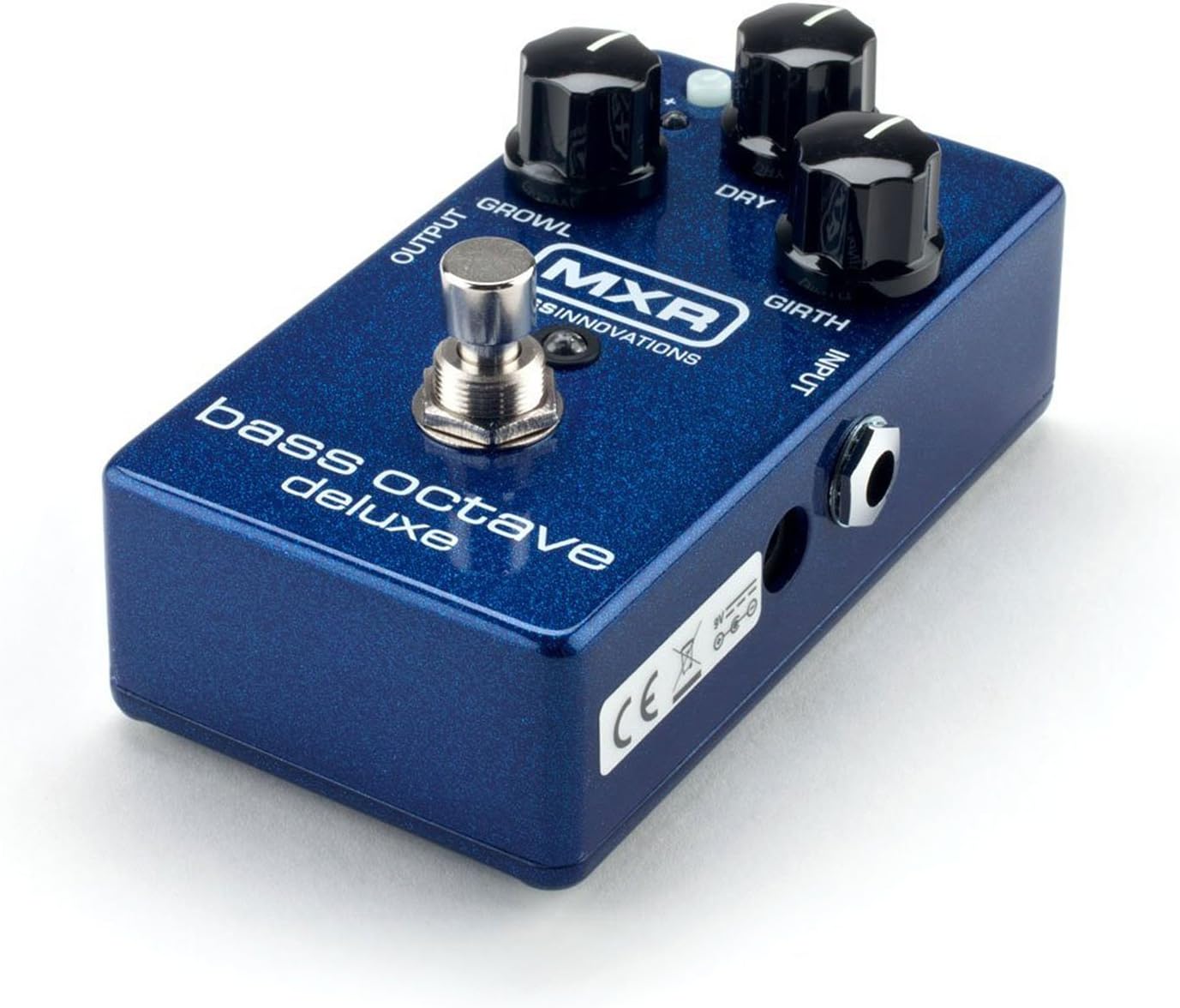 MXR M288 Bass Octave Deluxe Pedal with 9V Power Supply and a Pair of Patch Cables