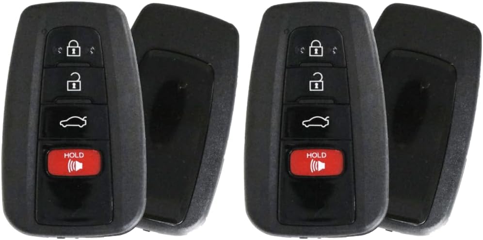 Replcament Smart Key Fob for Toyota Avalon 2019 FCC HYQ14FBE Part Number 8990H-07010 8990H-07020 Pack of 2