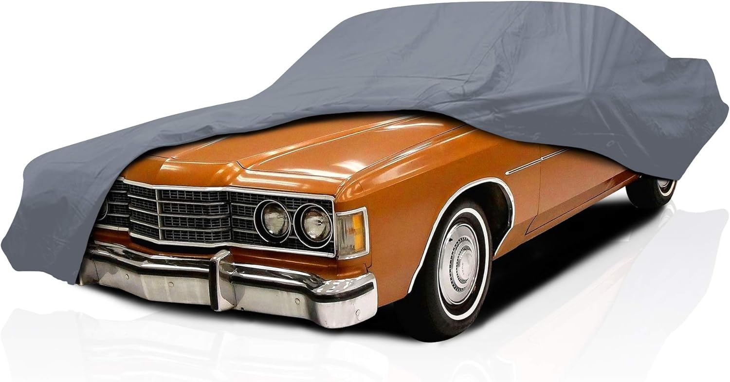 DaShield Ultimum Series Car Cover for Lincoln Continental 1958-1973 Coupe Convertible 2-Door All Weather Protection Semi Custom Fit Dust, Sun, Snow, Rain Protection Indoor Outdoor