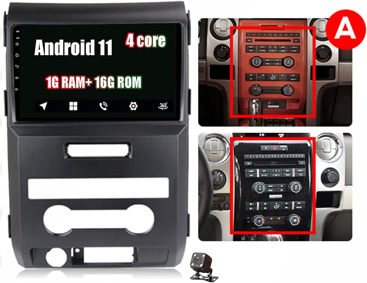 Android 11 2 din Car Stereo RDS GPS Navigation Auto WiFi Bluetooth FM GPS Navigation for Ford F150 P415 Raptor 2008 2009 2010 2014 Autoradio Support Carplay USB DSP DAB+Radio