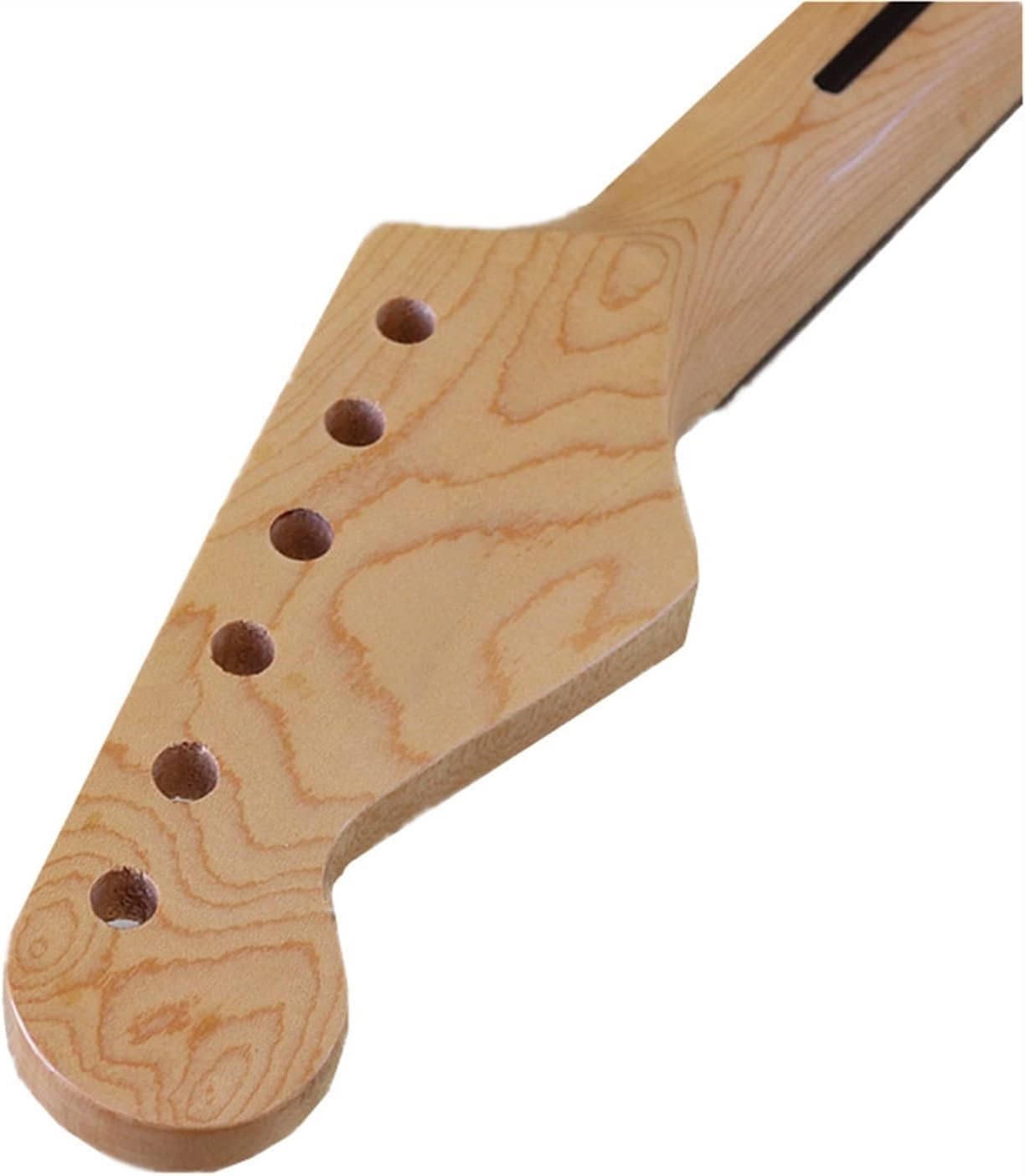 22 Frets Inlay Dots Maple Electric Guitar Neck Rosewood Fingerboard Wood Color Guitar Accessories Unfinished Guitar Neck