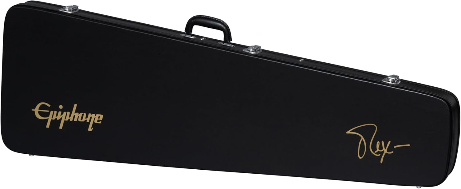 Epiphone Inspired by Gibson Rex Brown Thunderbird Bass, Ebony with Case