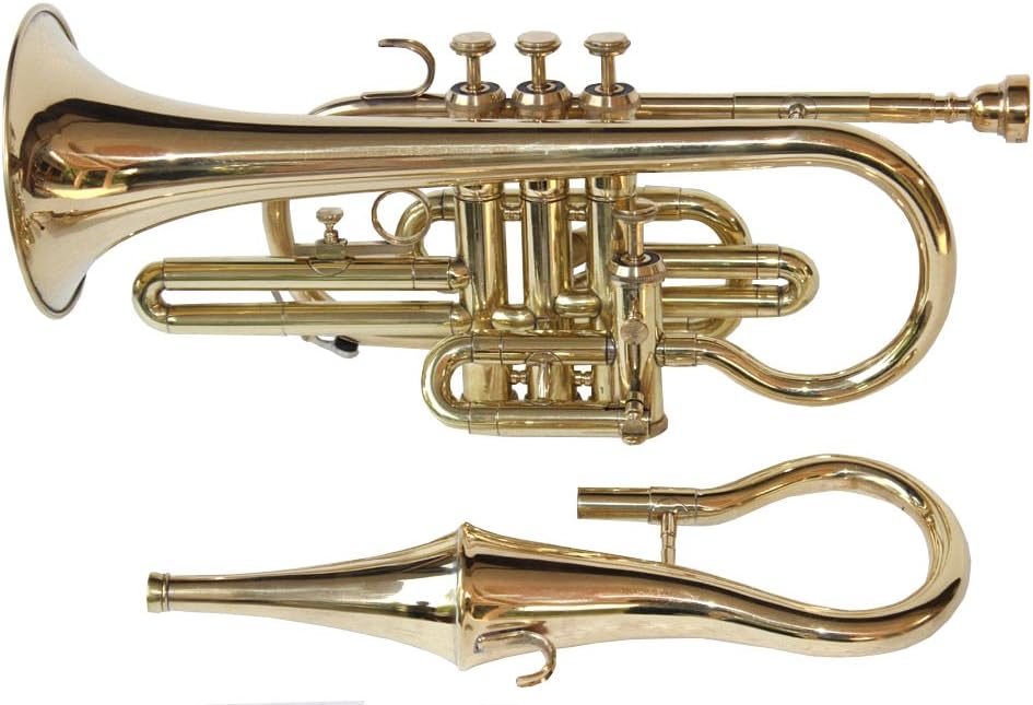 Shreyas Stylish And High Grade 4 Valve Cornet With Mute Bag Along With A Mouth Piece