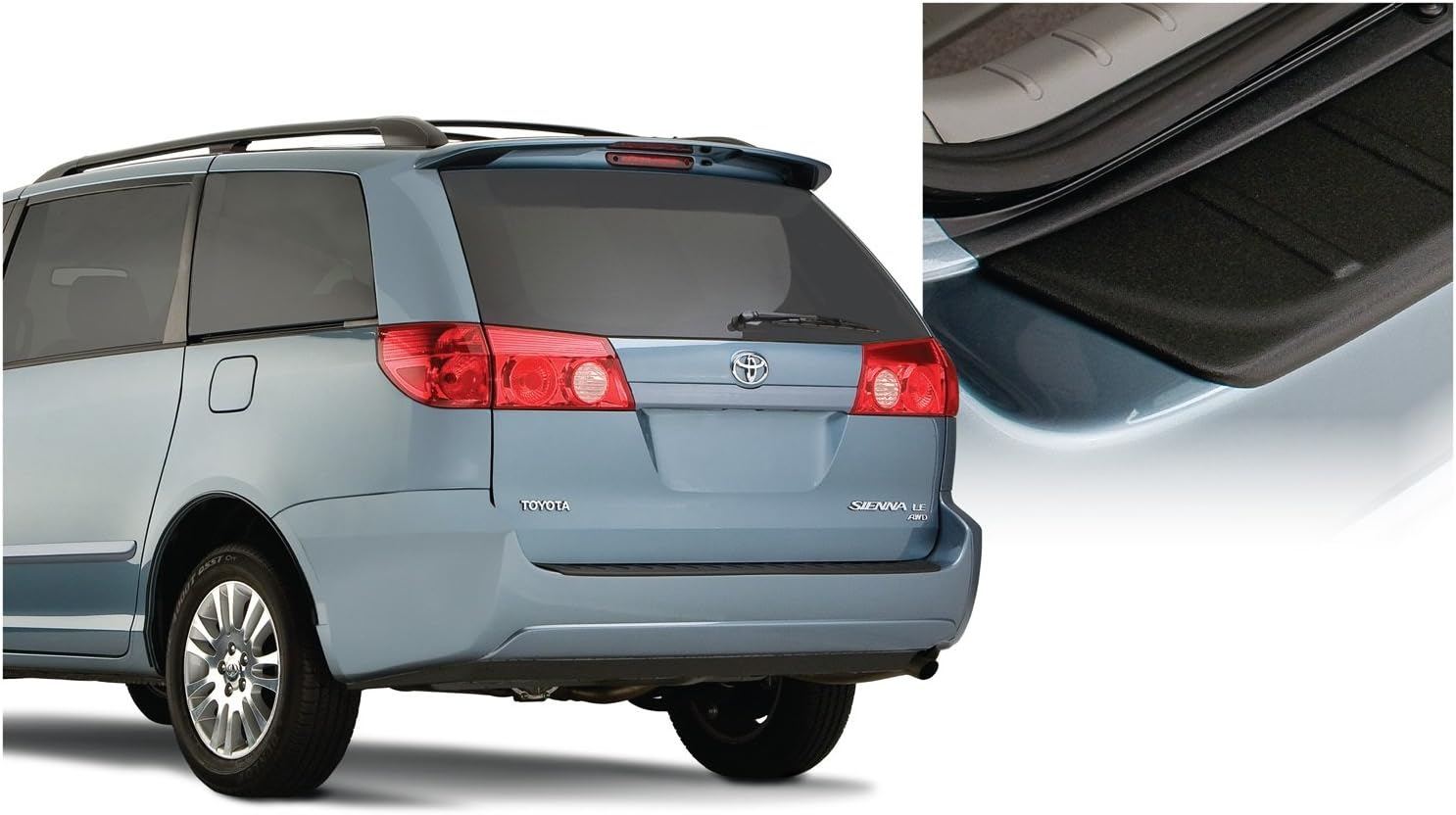 Auto Ventshade 34004 Rear Bumper Protector, OE Style for 2004-2010 Toyota Sienna