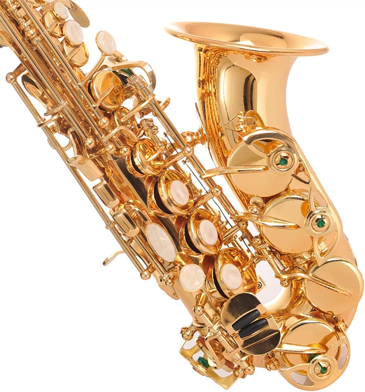 Sax Beginners Kit Soprano Saxophone BB Curved Soprano Sax of Musical Instrument Saxophone for Children Wind Instrument