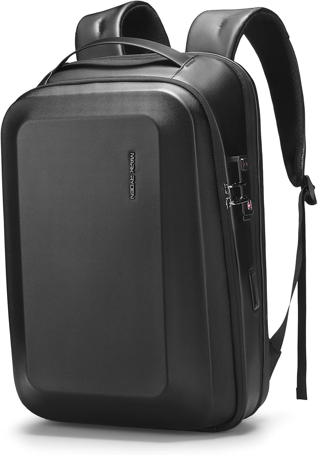 MARK RYDEN Hard Shell Laptop Backpack for Men, 15.6 Inch Anti Theft Backpack with TSA Approved Lock & USB Charging Port, Waterproof Computer Backpack for Work, Travel, Office, Commuting, College
