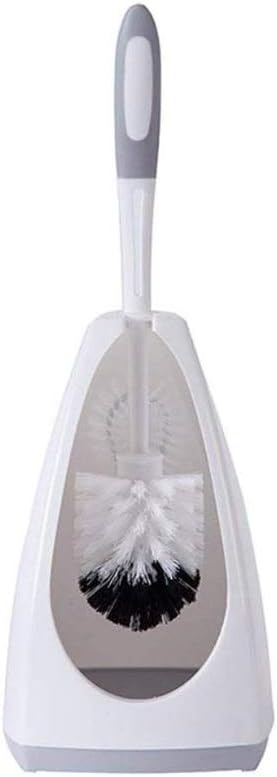 Toilet Brush,Strong Bristles Good Grips Hideaway Compact Long Cleaning Toilet Brush and Brush