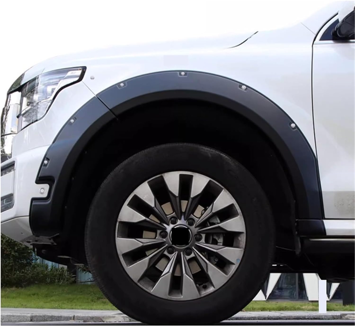 Car Fender Flares Arch Wheel Eyebrow Protector Mudguard Sticker Compatible for Great Wall WEY Tank 500(with Rivets)