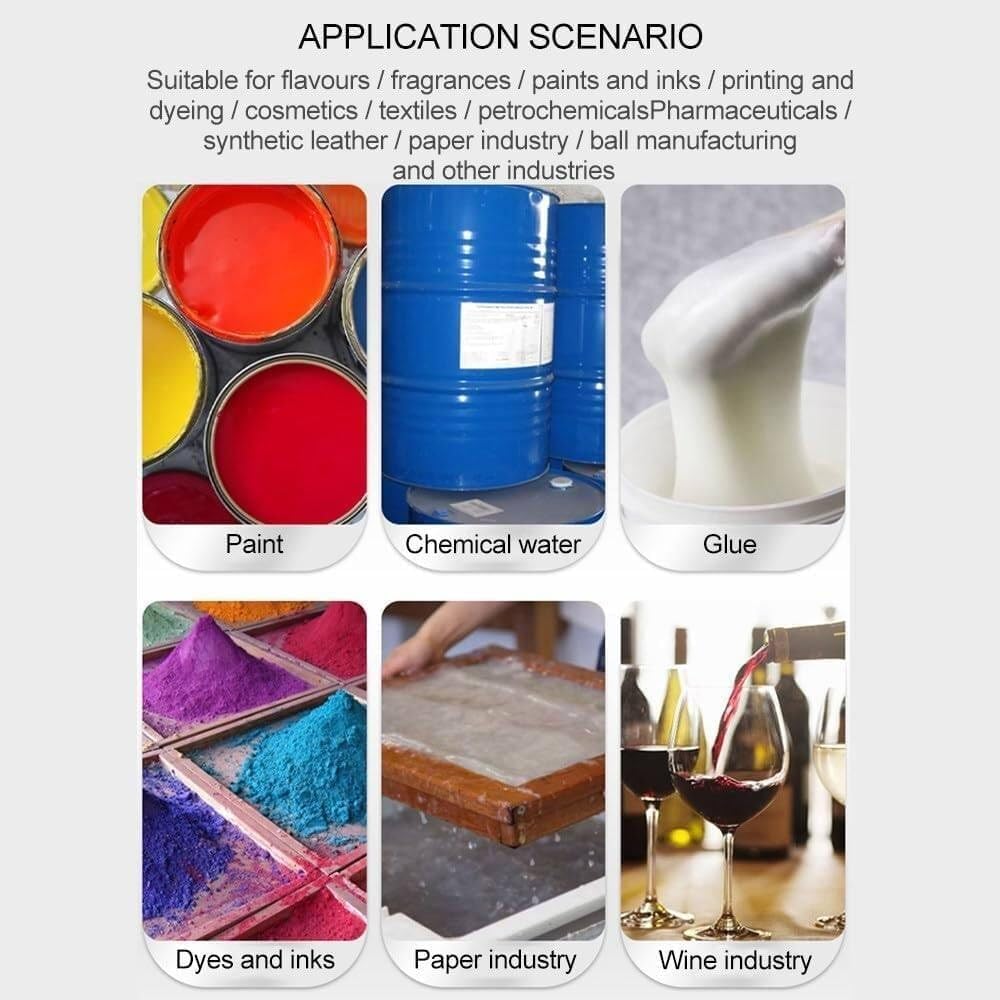 Pneumatic Paint Mixer Air Agitator, Pneumatic Paint Mixer, Paint Stirring Machine with Support Hanger and Folding Propeller