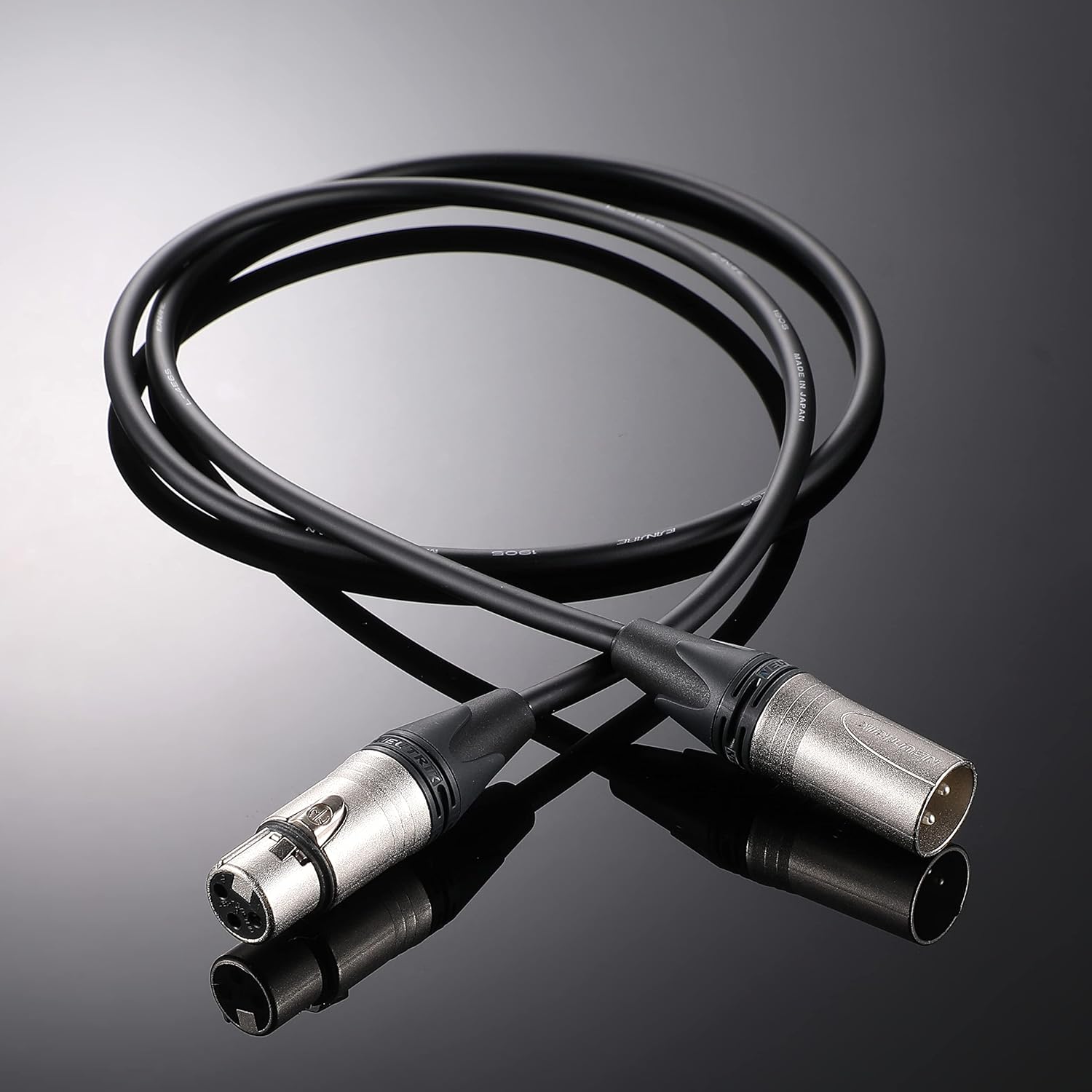 DIY Customized Cable Audio Microphone XLR Line Male to Female, CANARE L-4E6S Wires O.D 6mm, NEUTRIK Silver-Plated XLR Plug Connector, for Mixer Condenser Mic Connection Extension (10 Meters/Pack)