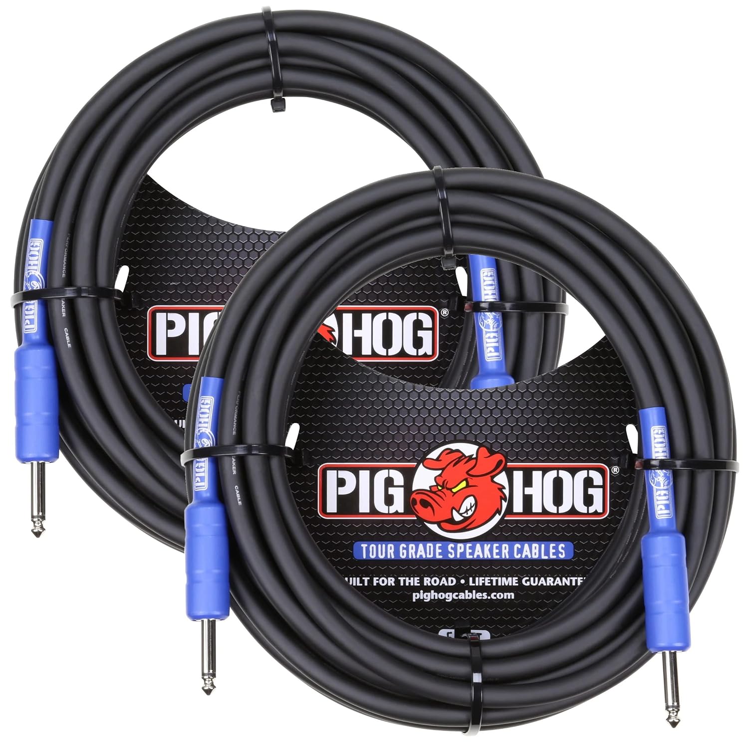 Pig Hog PHSC50 14 Gauge Wire Speaker Cable, 50-Foot - 2 Pack