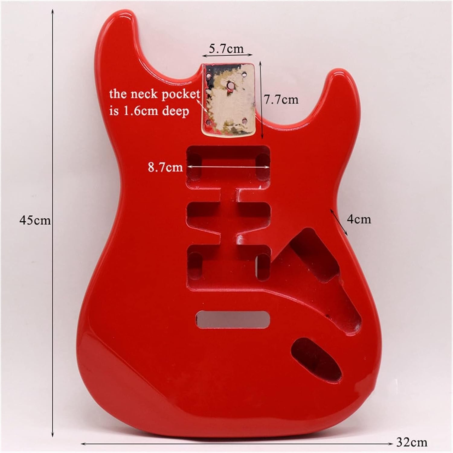 TSTS Crimson Alder Electric Guitar Body DIY Guitar Kit Guitar DIY Accessory