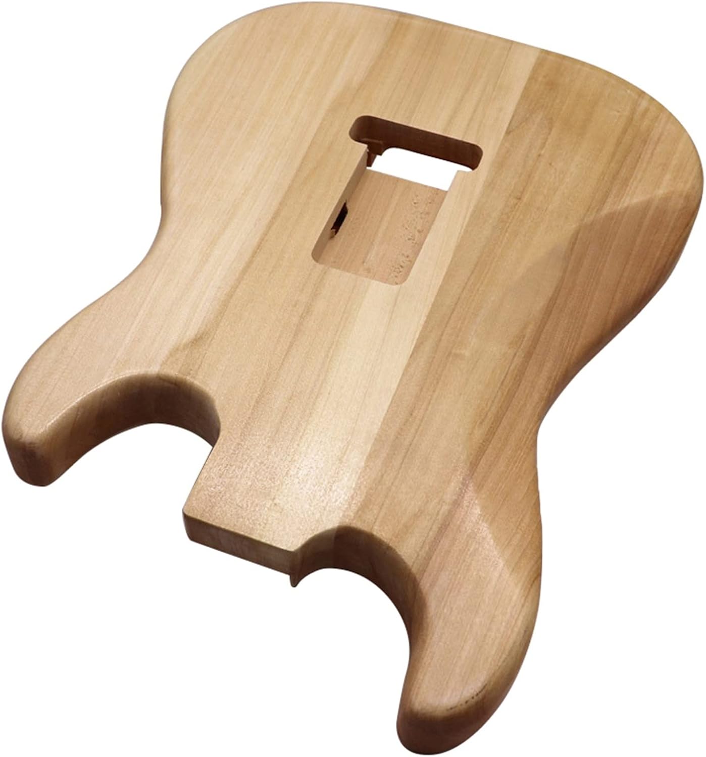 Left Hand Electric Guitar Body Poplar Wood Natural Color 5.7CM Pocket Width DIY Guitar Kit