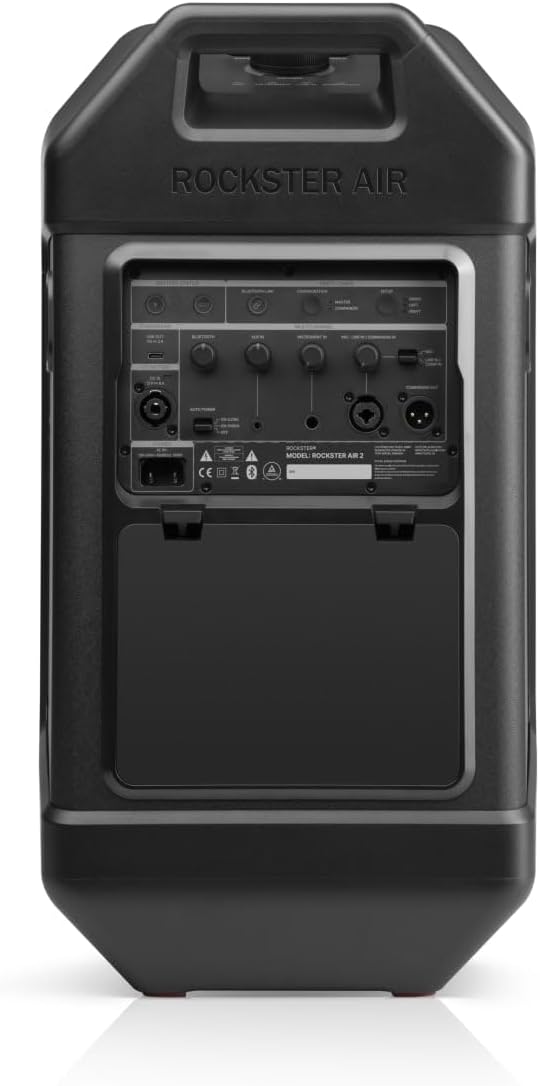 Fender x Teufel ROCKSTER AIR 2 Portable Bluetooth Speaker – Powerful Sound & Bass, 58 Hours Battery, Parties & Events, Mic & Guitar Inputs, Power Bank