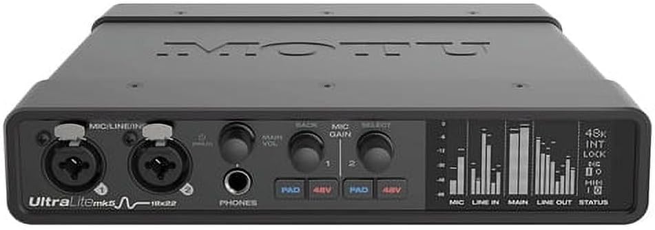 MOTU UltraLite-mk5 USB Audio Interface Bundle with 6Ave Cleaning Kit