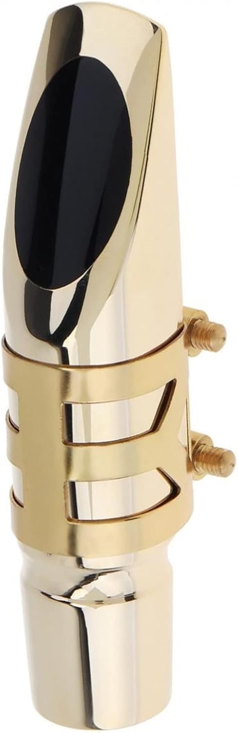 Sax Replacemen Set Professional Gold Plated Metal Alto Saxophone Mouthpiece 6 for Playing The Classical Music Saxophone Accessories