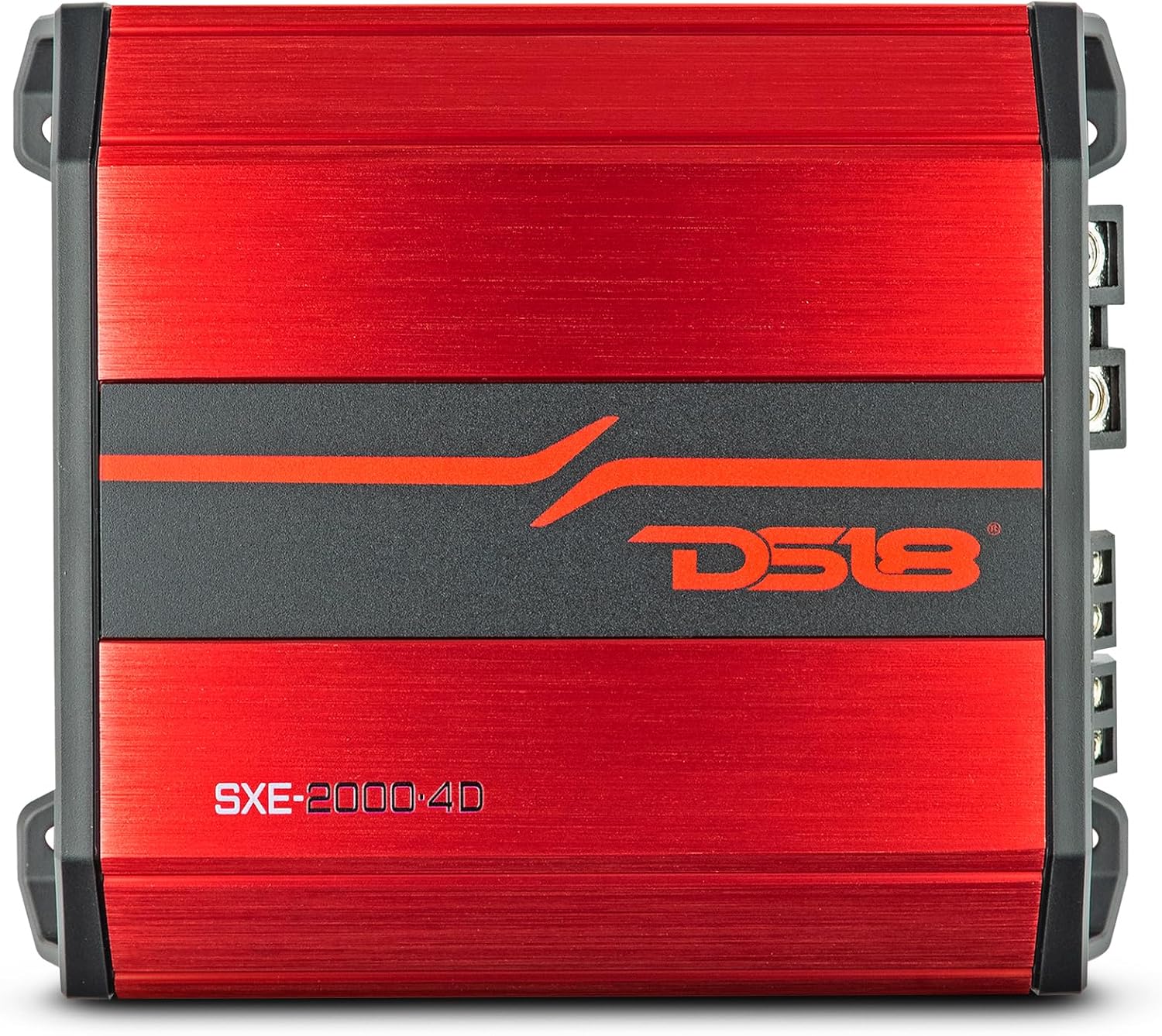 DS18 SXE-2000.4D/RD 4-Channel Car Amplifier Class D Full Range 4X 150 Watts RMS @ 4-ohm - Powerful and Compact Amp for Speakers in Car Audio System - Bridgeable Amp 4 Channels 2000 Watts Max Power