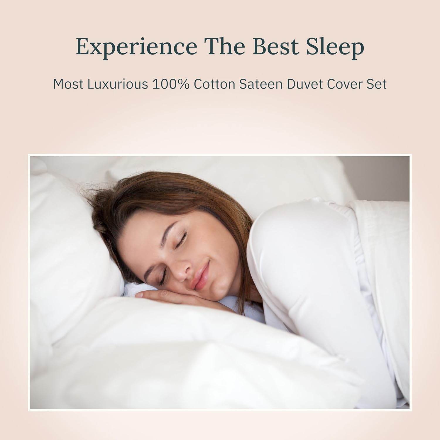 California Design Den 3 Pc White King Duvet Cover Set - Winner Good Housekeeping Best Bedding Awards 2025, 400 Thread Count Sateen, 100% Cotton Duvet Cover Set, Button Closure, Corner Ties - White