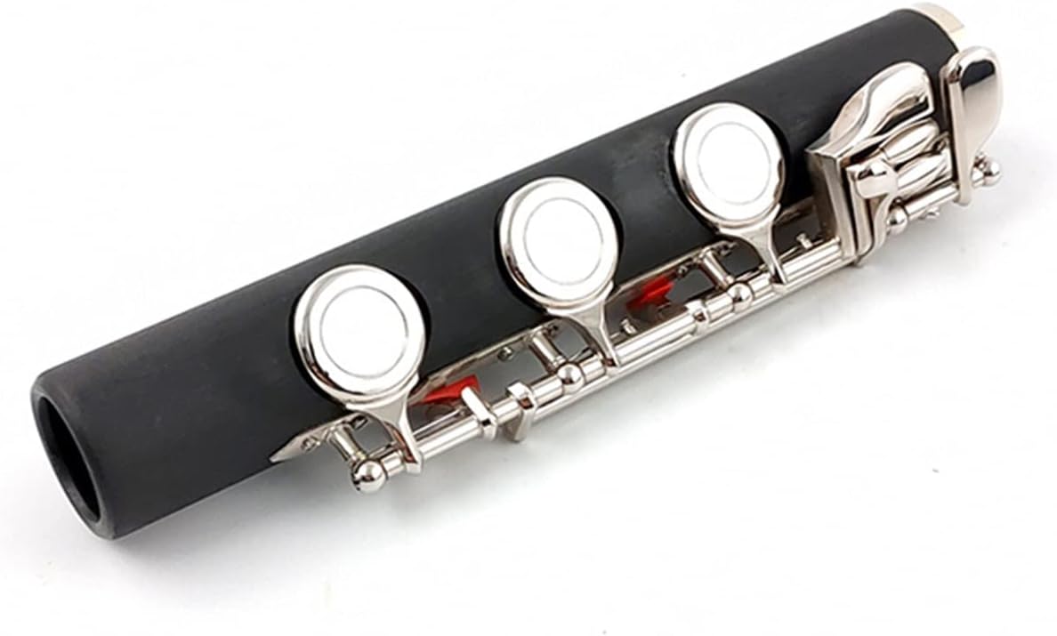 TSTS Flutes Musical Instrument 17 Holes Closed Holes Bakelite Flute Nickel-Plated Key with E Key Woodwind Instrument