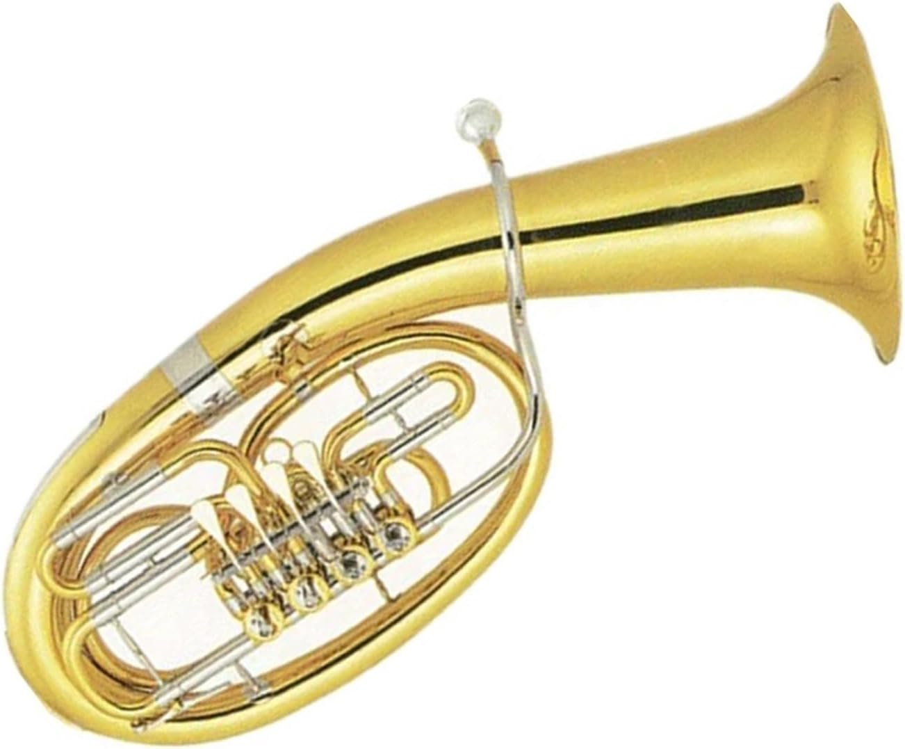 Beginner euphonium High Grade Cupronickel Tuning Pipe Euphonium 4 Rotary Keys
