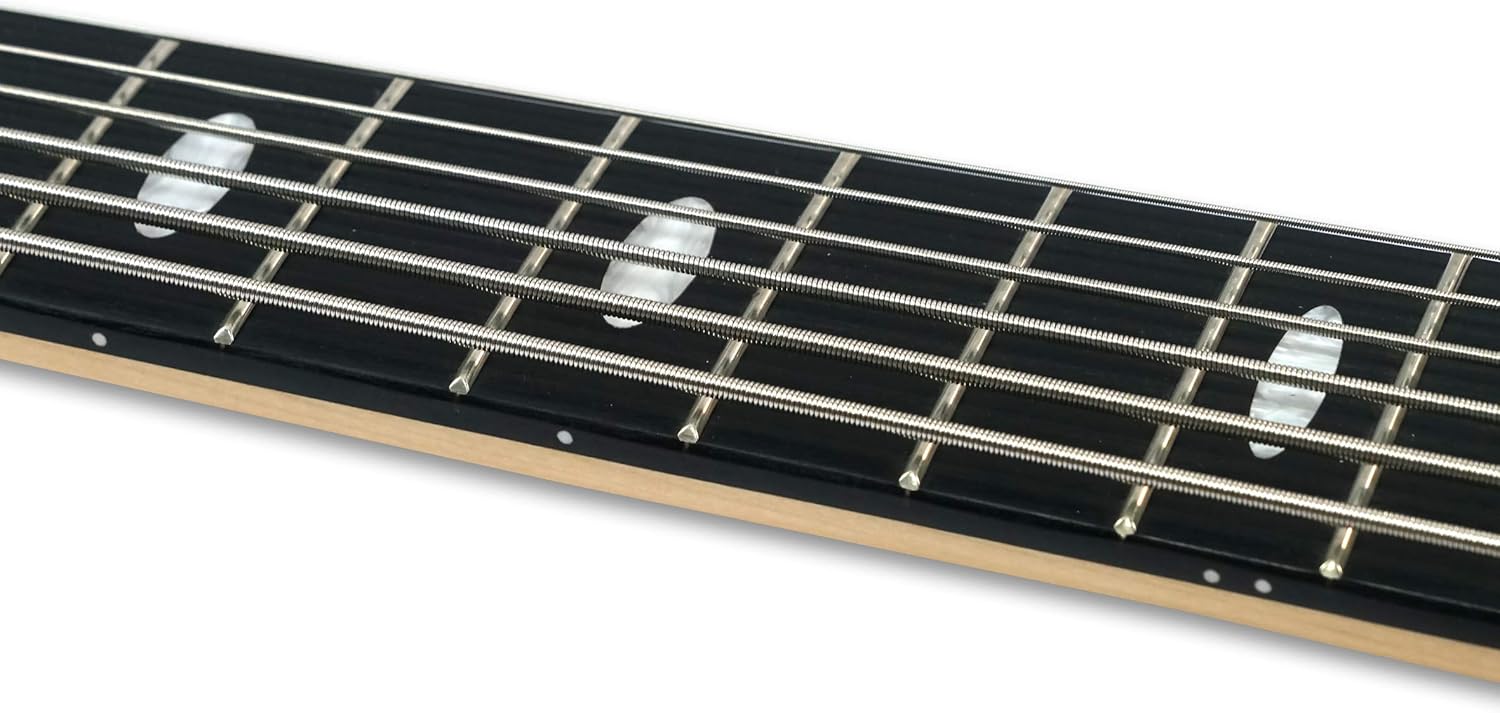 6 String Electric Bass Guitar Millettia Laurentii+Okoume body maple neck