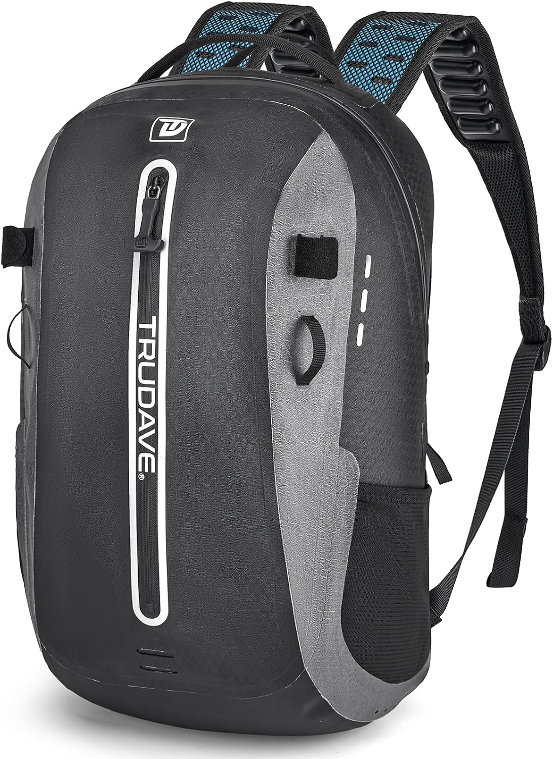 Trudave Waterproof Backpack, Waterproof Submersible Backpack, Floating TPU Coated Dry Bag with Airtight Zipper for Kayak, Fishing, Boating, Hiking (30L)