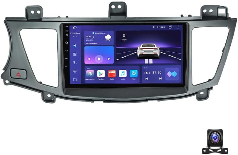 Android 13 Car Stereo 9 Inch Touchscreen with Carplay/Android Auto Radio Receiver for KIA K7 Cadenza 2011~2012 Bluetooth MP5 Player with Backup Camera/FM/SWC/RDS/DSP,8 core m800s 8g+256g