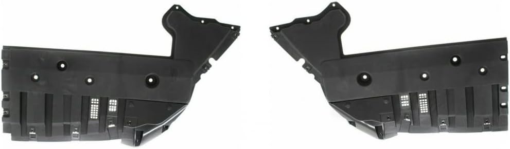 For Ford Police Responder Hybrid 2019 2020 Engine Splash Shield Driver and Passenger Side | Pair | Lower Air Deflector Assembly | FO1228148, FO1228149 | HS7Z8310R, HS7Z8310Q