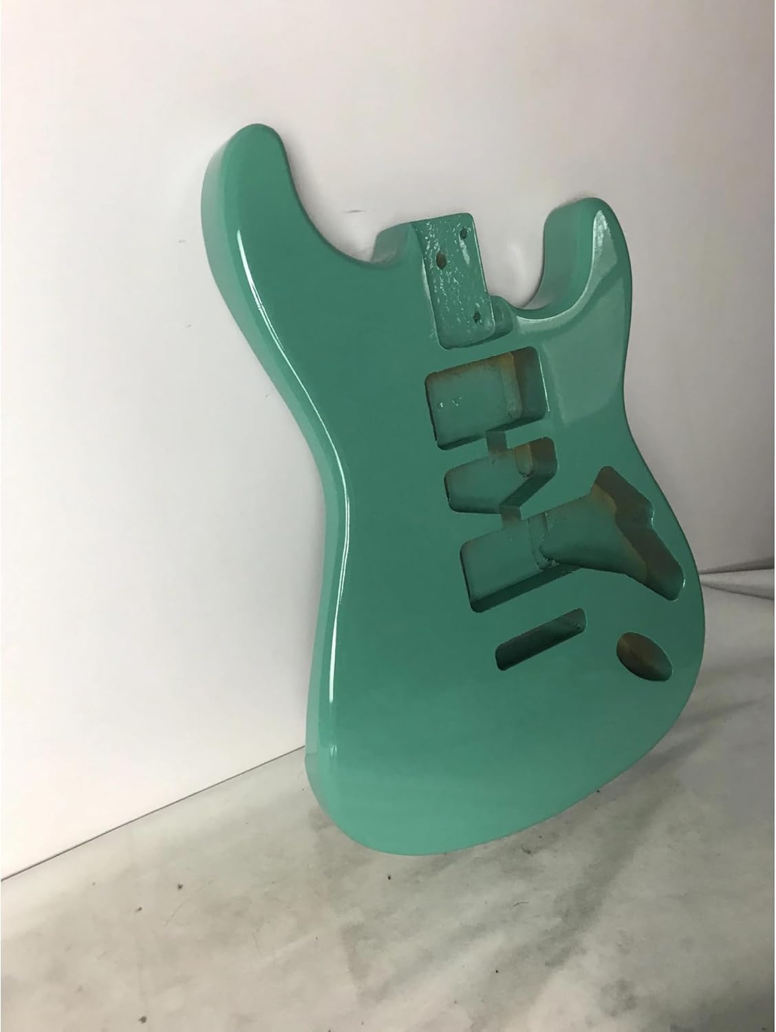 Surf Green Electric Guitar Body Unfinished DIY Guitar Part FOR ST Guitar Body
