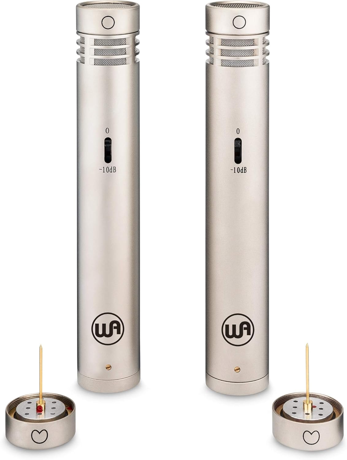 Warm Audio WA-84 Premium Stereo Package - Multi-pattern Small-diaphragm Condenser Microphone - Nickel (WA84NiMP-STd1)