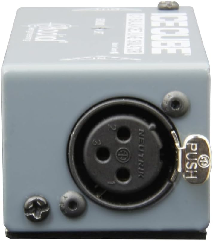 Liquid Audio Radial Engineering Icecube Balanced XLR Line Isolator Bundle w/Pig Hog PHM10 8mm Mic XLR Cable Polishing Cloth