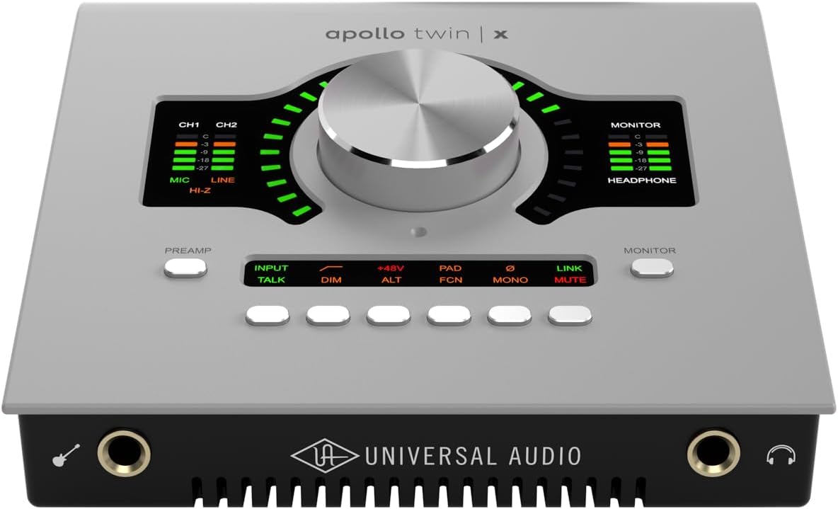 Universal Audio Apollo Twin X QUAD Gen 2 Essentials + Edition Thunderbolt 3 Audio Interface