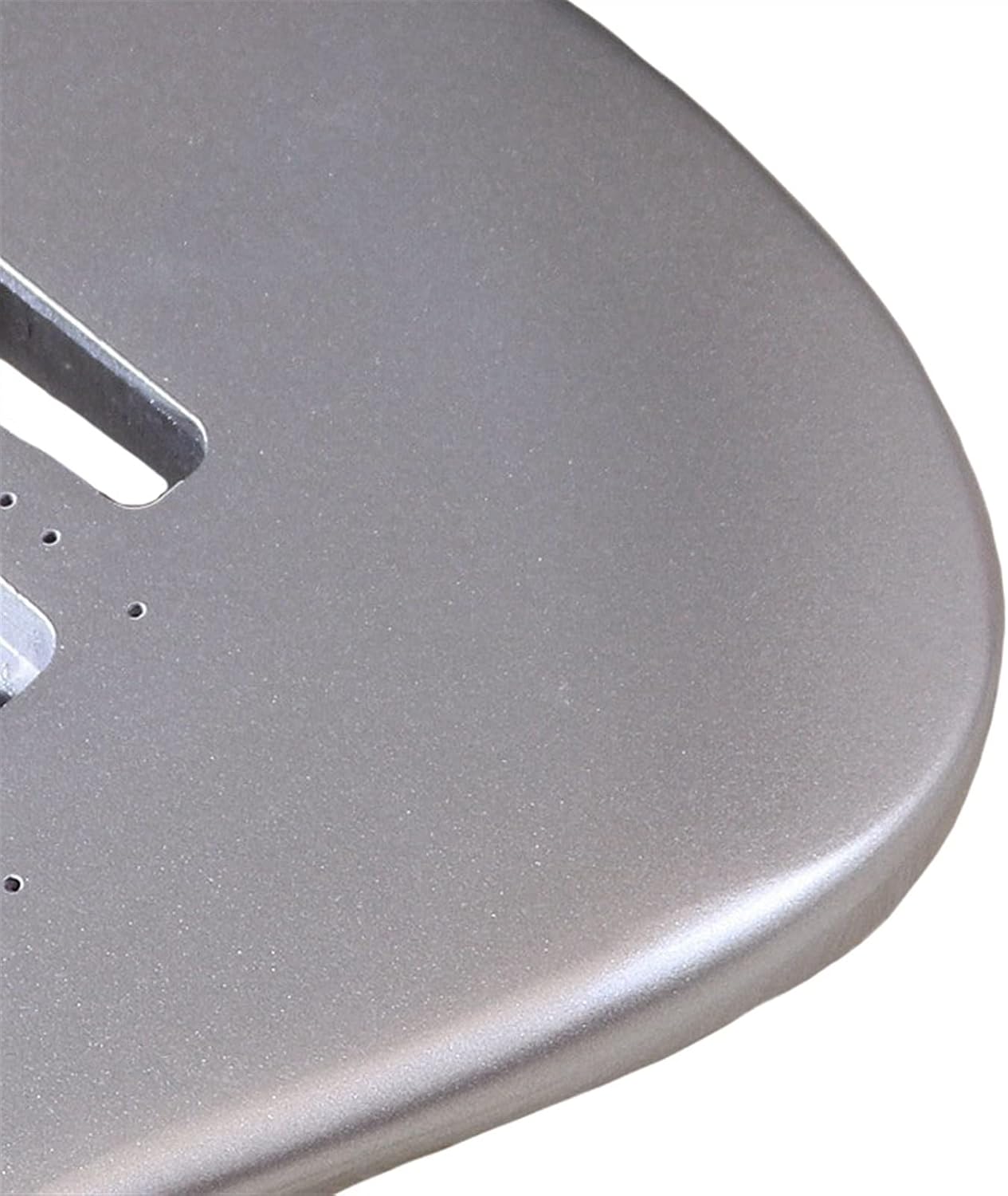 Poplar Wood Electric Guitar Body Guitar Body Metallic Silver Color Electric Guitar Barrel Unfinished Guitar Body (Color : 1)