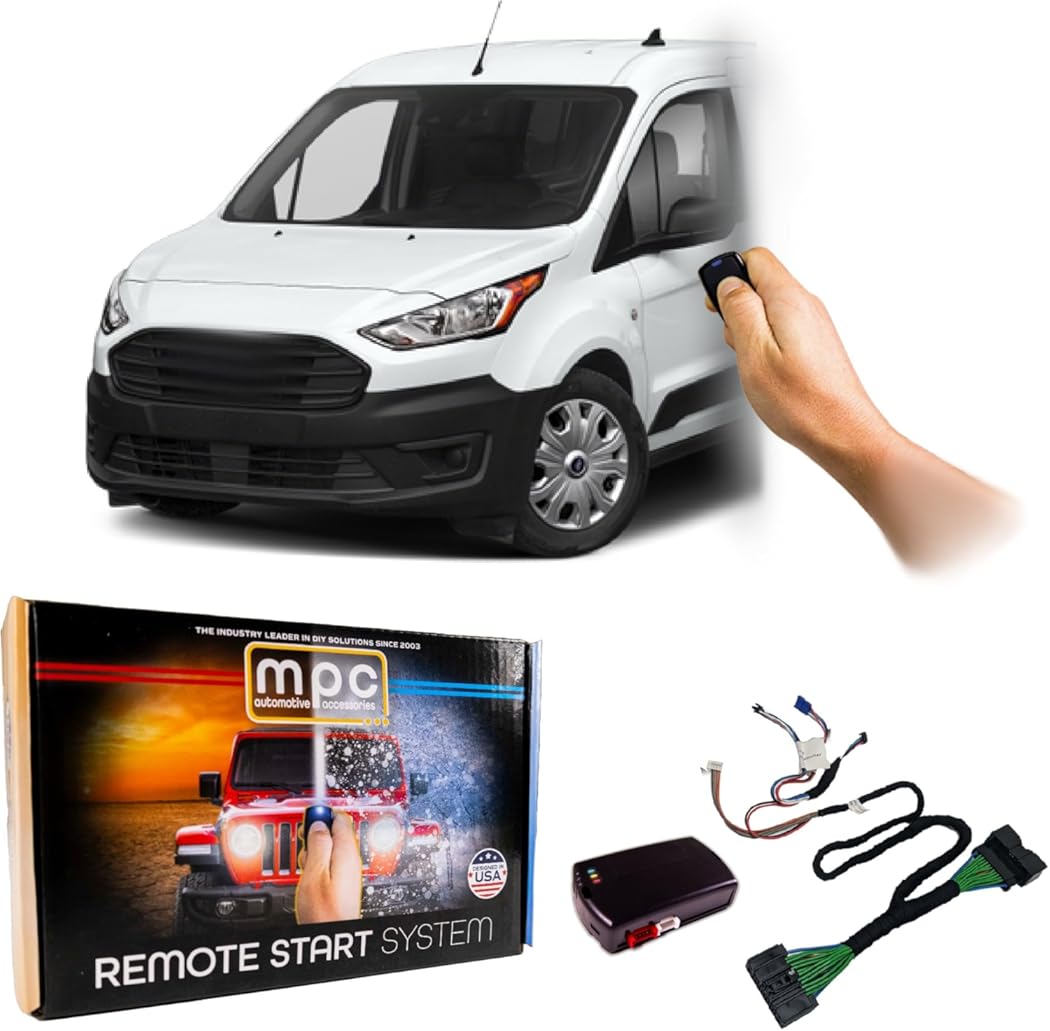 MPC Remote Starter Kit Compatible with Ford Transit Connect 2019-2022 || Plug and Play || Push Lock 3X to Start || No Wire Splicing || USA Tech Support