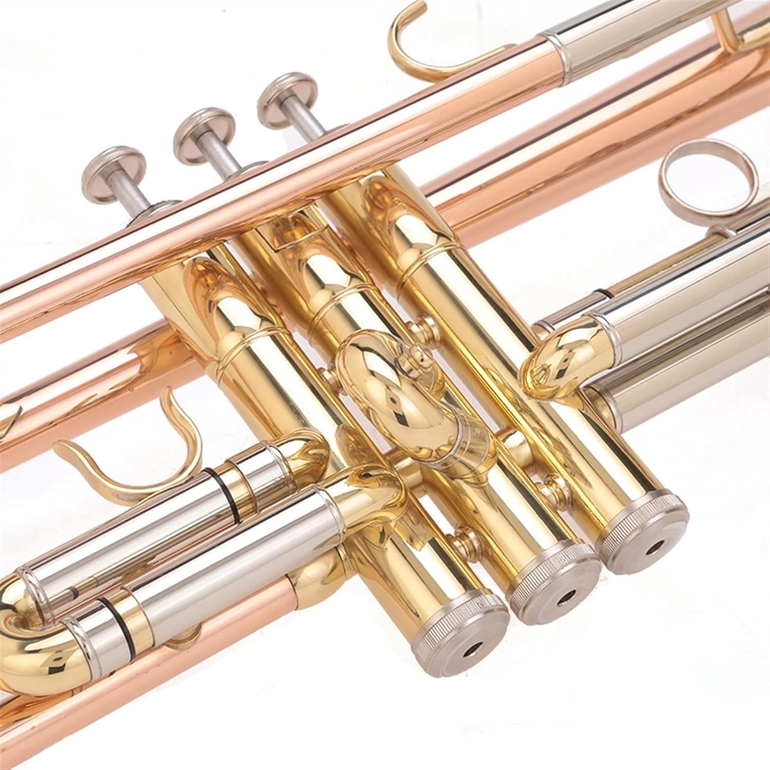 TSTS Wind Instruments Phosphor Brass Band Plays The Beginners 7C Mouth Trumpet Instruments in B Flat Box Professional Trumpet