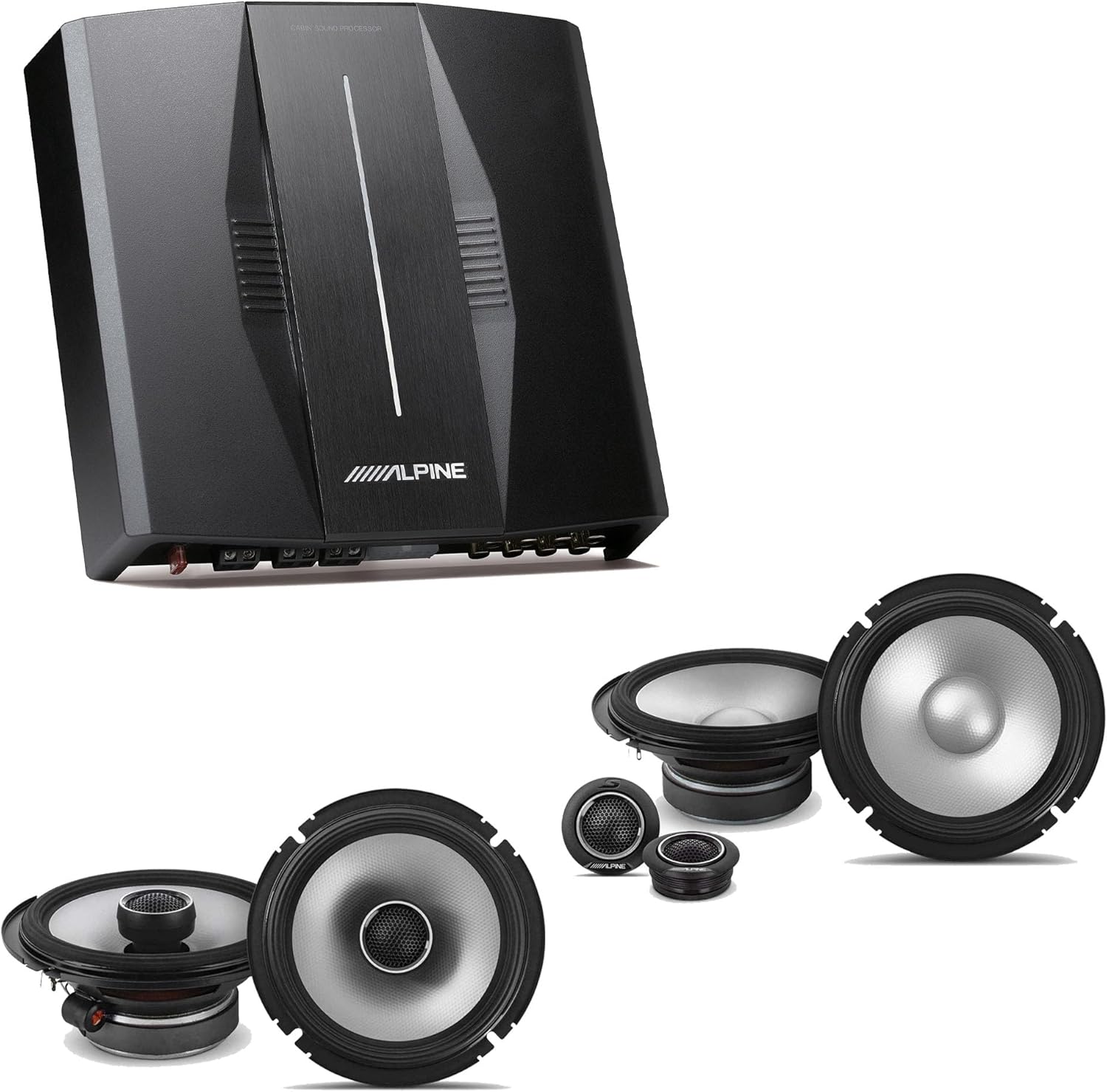 Alpine PXE-C80-88 OPTIM8 8-Channel Hi-Res Digital Sound Processor Amplifier w/ S2-S65C 6.5