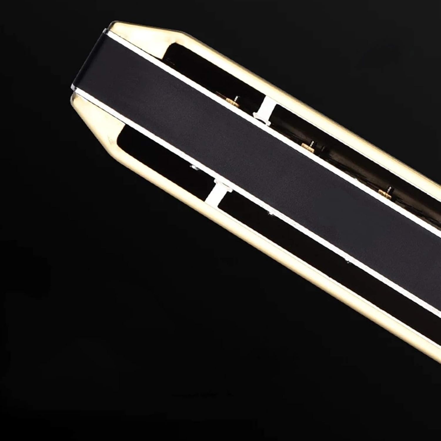 Harmonica Chromatic Harmonica 12 16 Holes Mouth Organ Instrumentos Key of C Phosphor Bronze Reeds Musical Instruments (Color : Golden 1248)