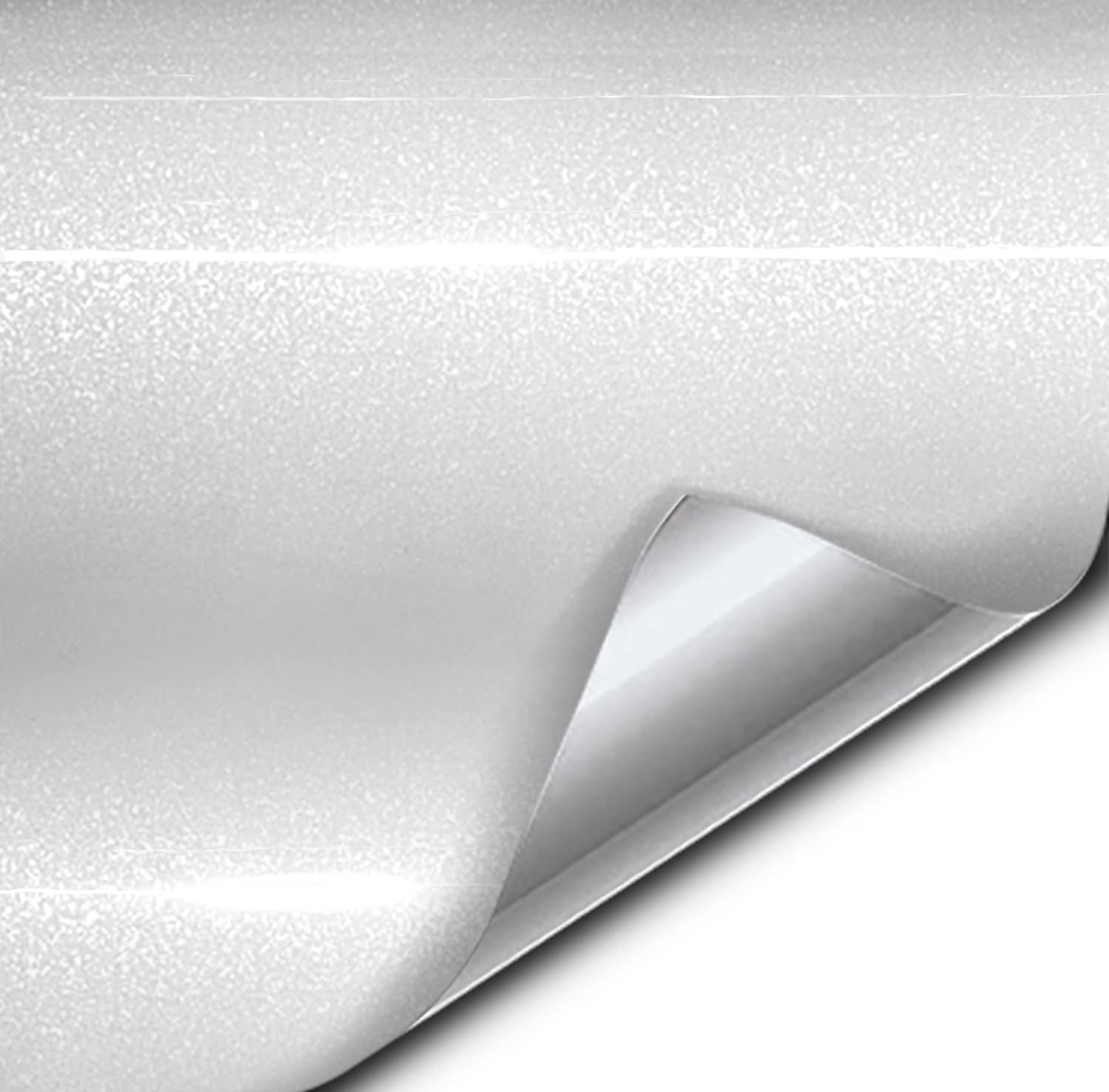 VViViD XPO Sparkle Metallic Gloss White Vinyl Car Wrap (100ft x 5ft)
